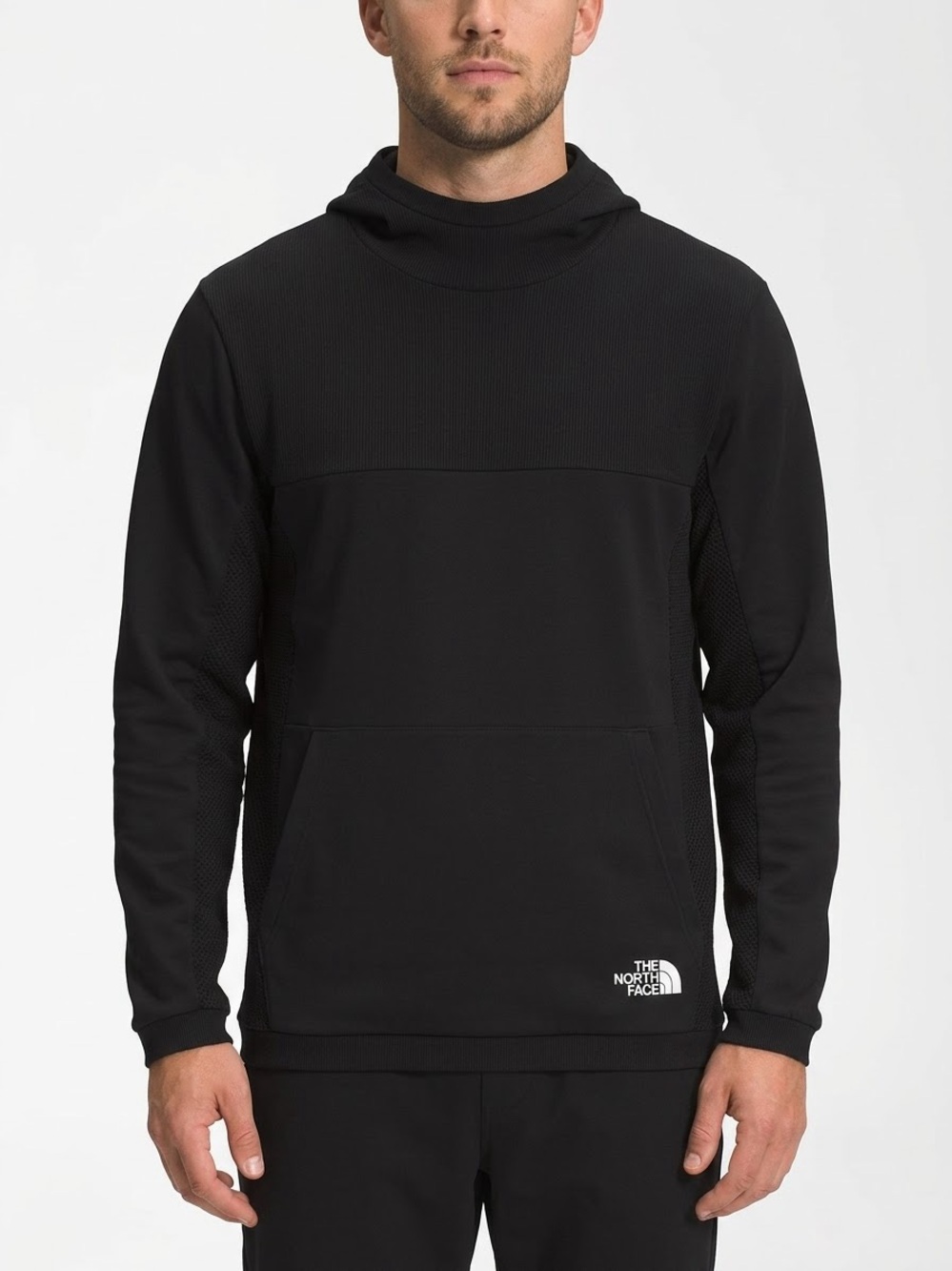 The North Face Teknitcal Functional Hoodie Men L Black E-Knit Running